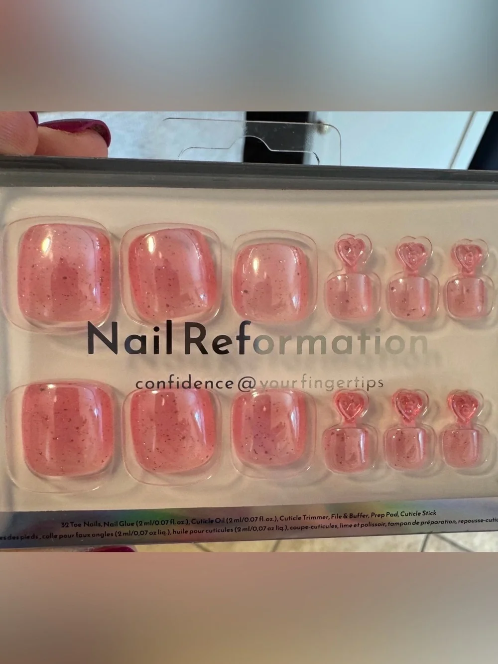 (2) Nail Reformation Press On Toe Nails Sets - New in Boxes!